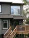 west coast home backyard staircase